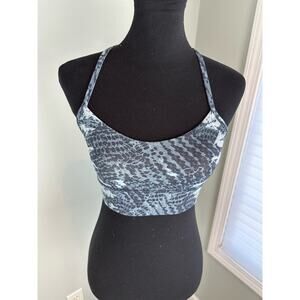 Lululemon Flow Y Bra Long Line Nulu - Indigo Lace - Size 4